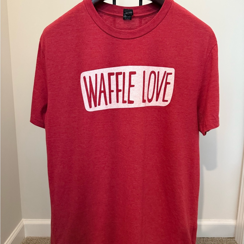 Waffle Love Red Short Sleeve Tee